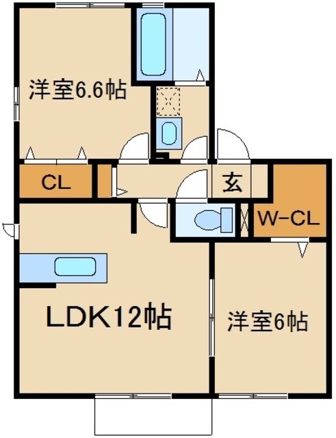 プリムヴェール　十二番館の物件間取画像