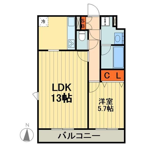 Saliente・K(サリエンテ・K)の物件間取画像