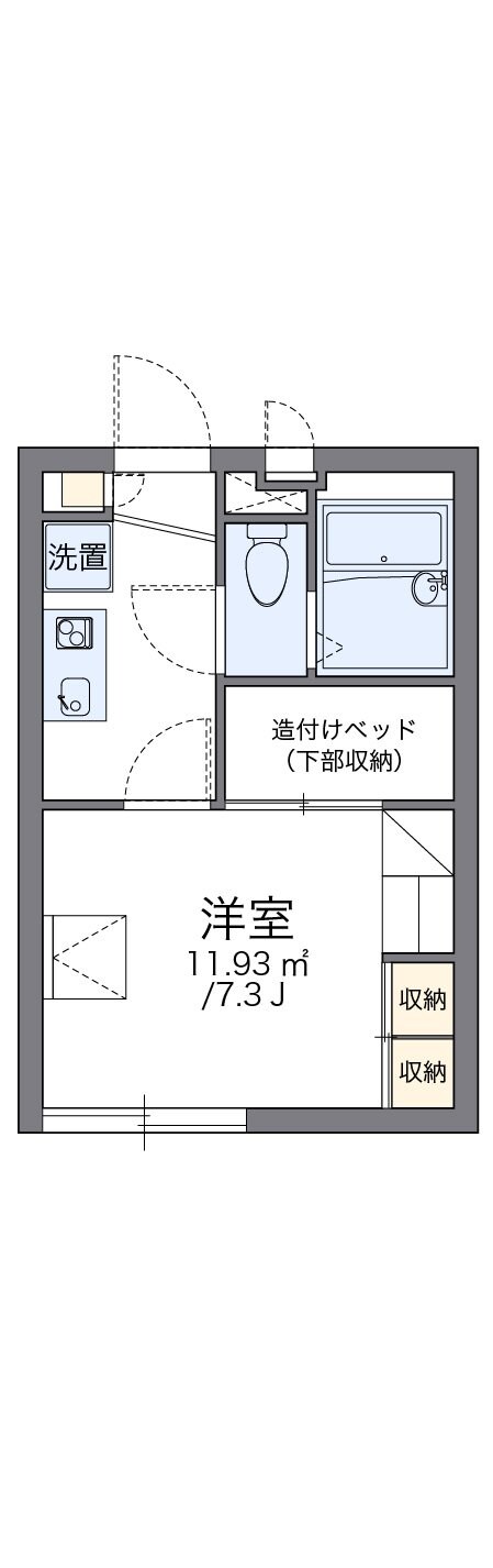 レオパレスフィンエアーの物件間取画像