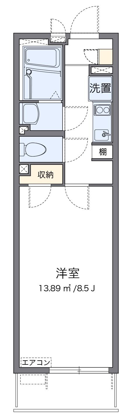 レオネクストヴァレッタの物件間取画像