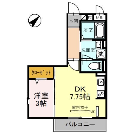 タウンコート上木崎の物件間取画像