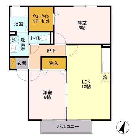 フォレストヴィラ　参番館の物件間取画像