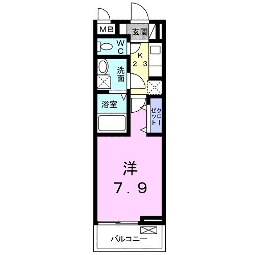 フォルトゥナIIの物件間取画像