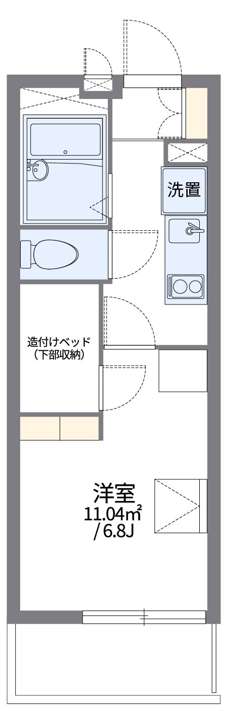 レオパレスリトルードの物件間取画像