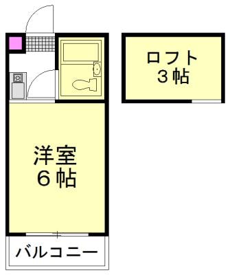 カレッジ志木の物件間取画像