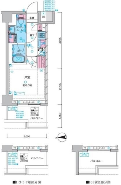 ＧＥＮＯＶＩＡ川口元郷の物件間取画像