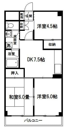 鈴木ガーデンコーポラスの物件間取画像