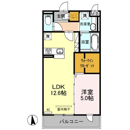 D-roomTODA Front Court　Ａの物件間取画像