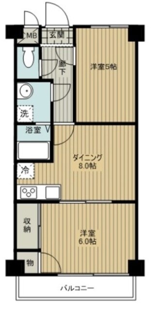 フォルム常盤の物件間取画像