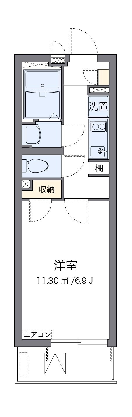 クレイノＧＯＮＴＡの物件間取画像