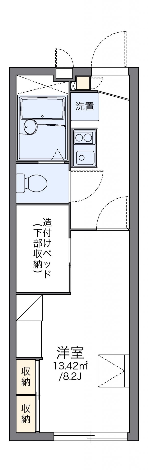 レオパレスドリームの物件間取画像