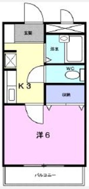 ラカーサ壱番館の物件間取画像