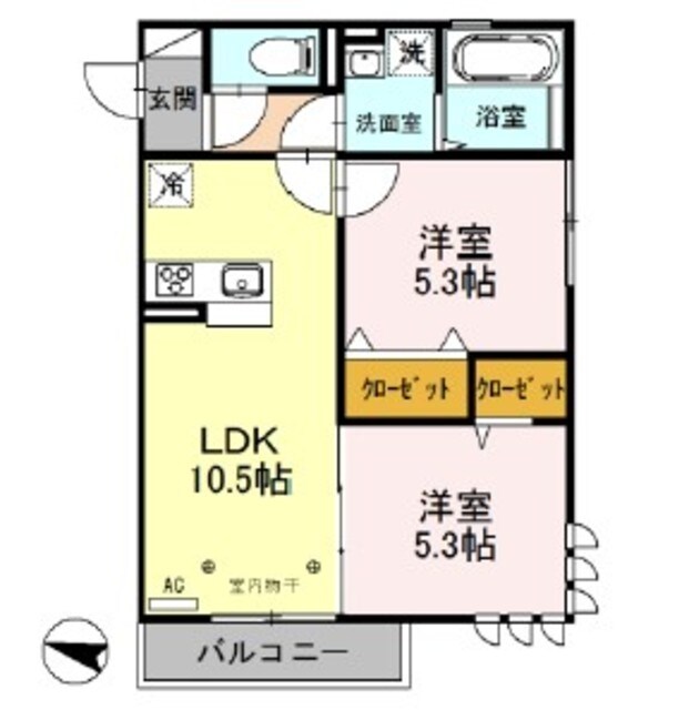 Rock villageの物件間取画像