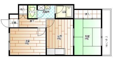 リバティコーポの物件間取画像