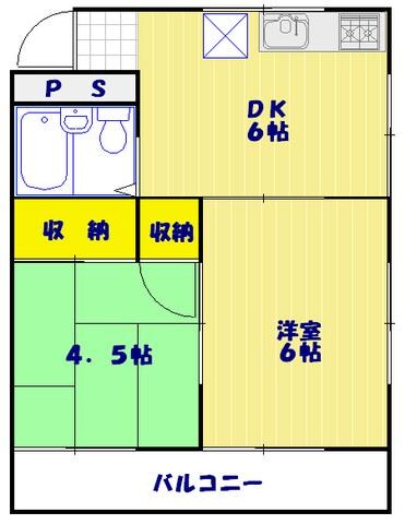 ベルハイツの物件間取画像