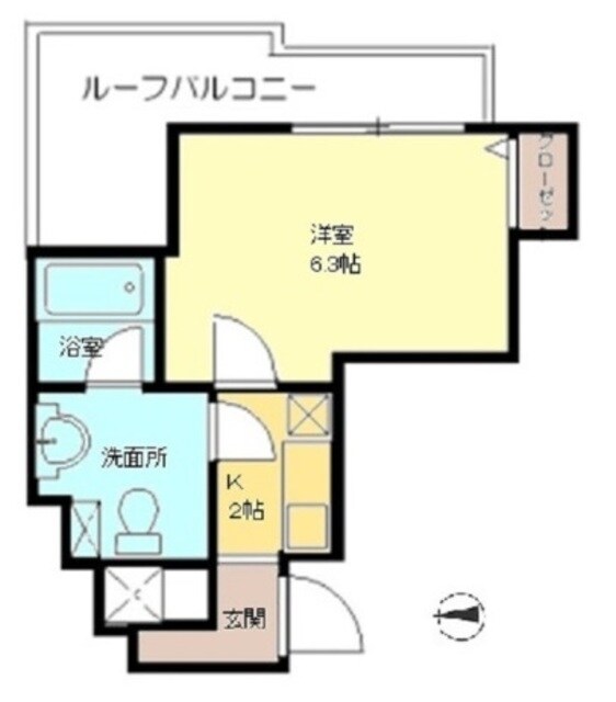ＫＳマンション桜木町の物件間取画像
