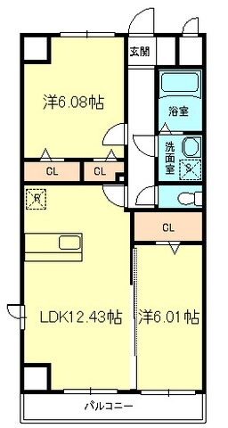 モナークヴィラの物件間取画像