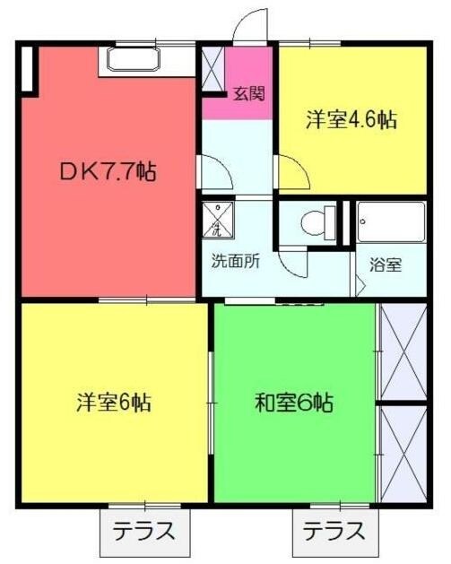 ジュネスハイムAの物件間取画像