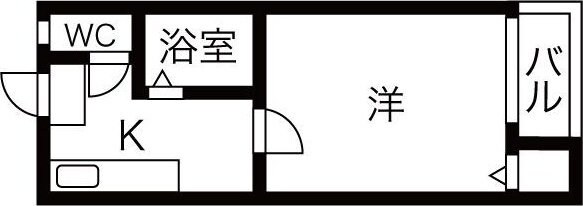 ラ チトラル東別院の物件間取画像