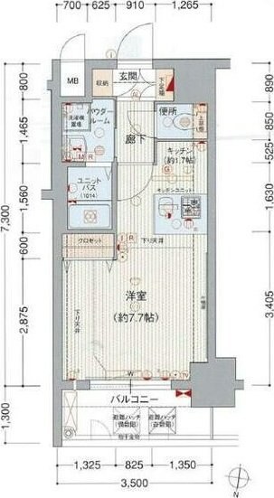 プレサンス名古屋駅前ヴェルロードの物件間取画像