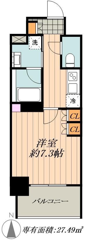 TENAS亀島の物件間取画像