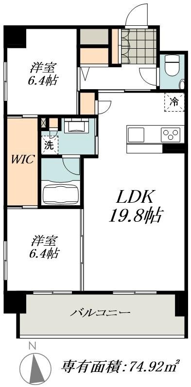 クオリア覚王山の物件間取画像