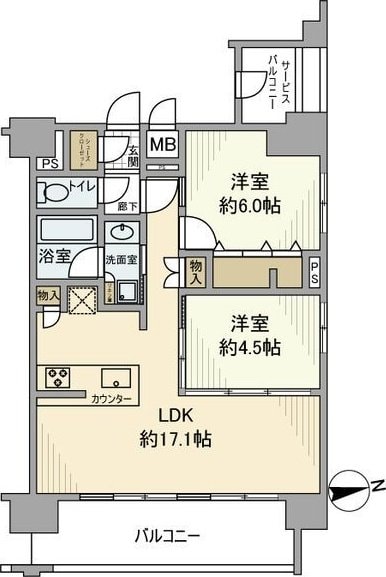 プレサンスジェネ千種内山の物件間取画像