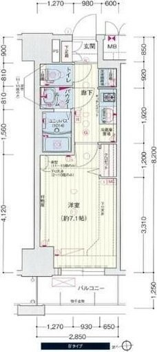 プレサンス久屋大通公園セラフィの物件間取画像