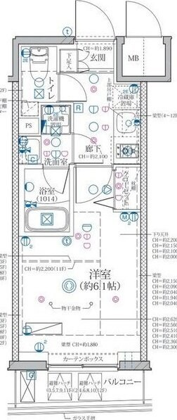 ディアレイシャス東別院の物件間取画像