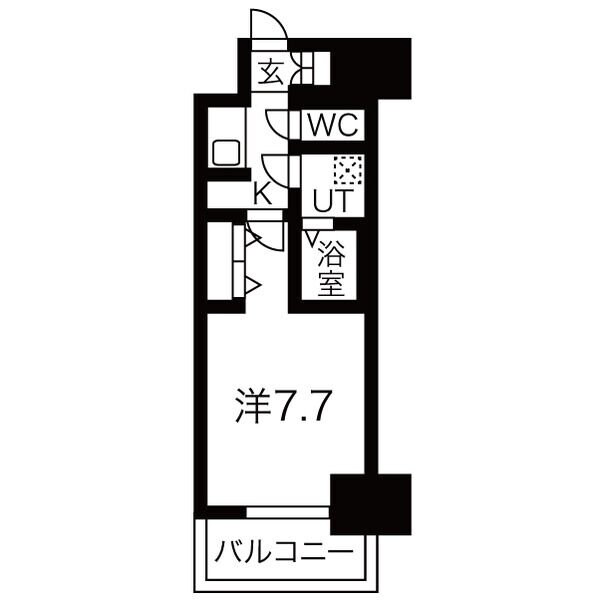 メイクス名駅太閤の物件間取画像