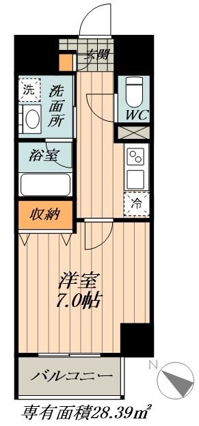 メイプル高横須賀の物件間取画像