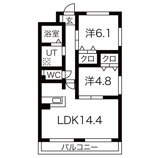 GRANDUKE松原の物件間取画像