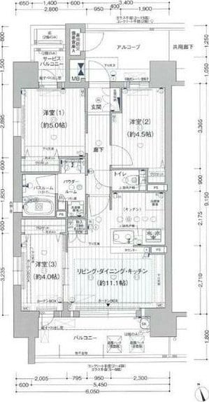 プレサンス　ロジェ　名古屋浅間町ザ・レジデンスの物件間取画像