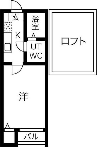 カーサ・ルチア千種Aの物件間取画像