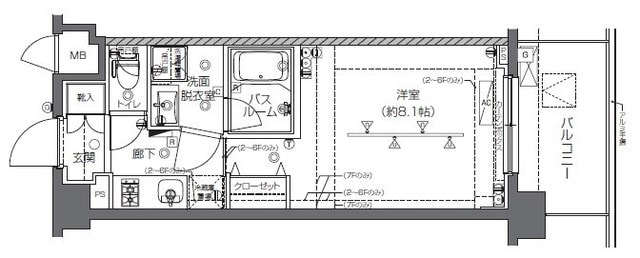 ZOOM中野の物件間取画像