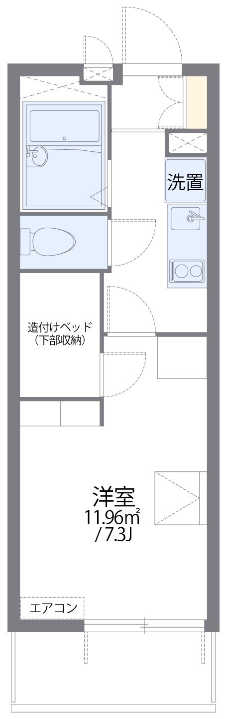 レオパレス小関の物件間取画像