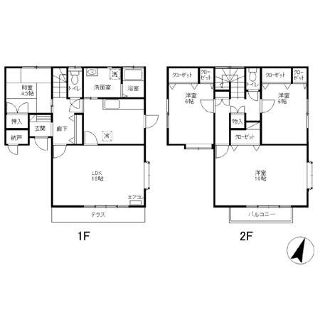 鷺宮5丁目戸建住宅の物件間取画像