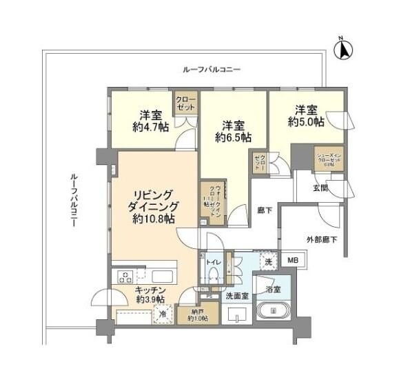 ブランズ南荻窪の物件間取画像