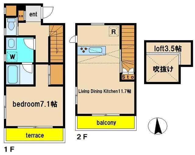 ビオス上北沢の物件間取画像