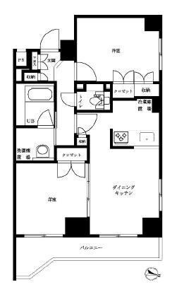 ルーブル中野坂上伍番館の物件間取画像