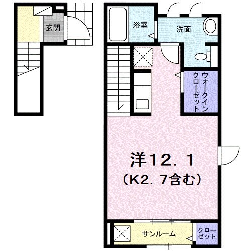 KARENTOSAKUHANAの物件間取画像