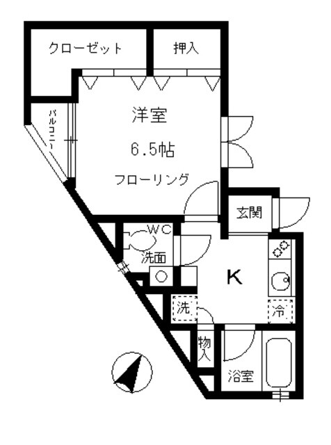 コモランセカナヅカの物件間取画像