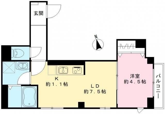 オークレール上落合の物件間取画像