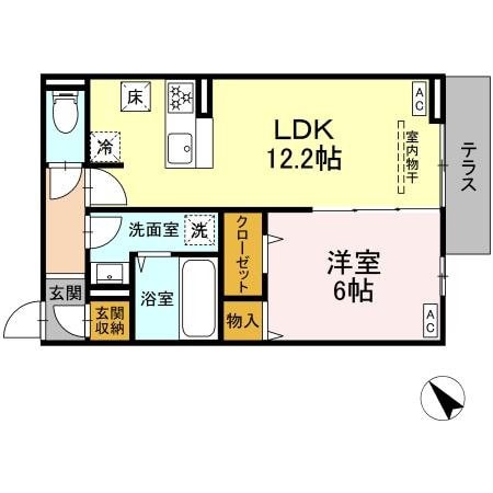 レーヴェ前原町の物件間取画像