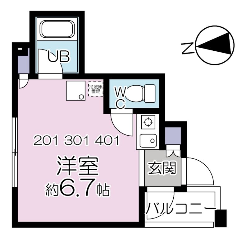 K.E.FLATSの物件間取画像