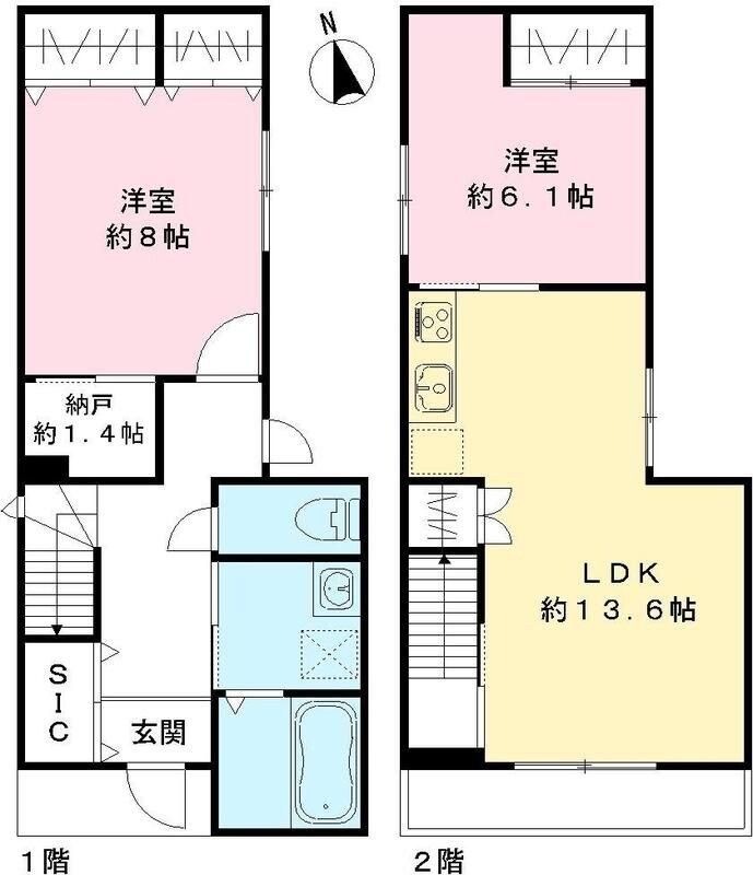 仮称　野方４丁目戸建の物件間取画像