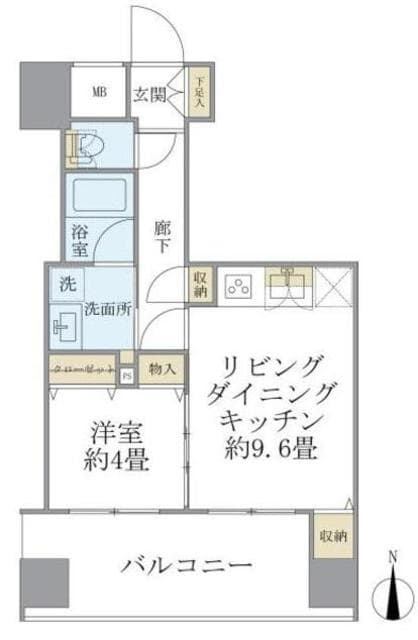 エミリブ東長崎の物件間取画像