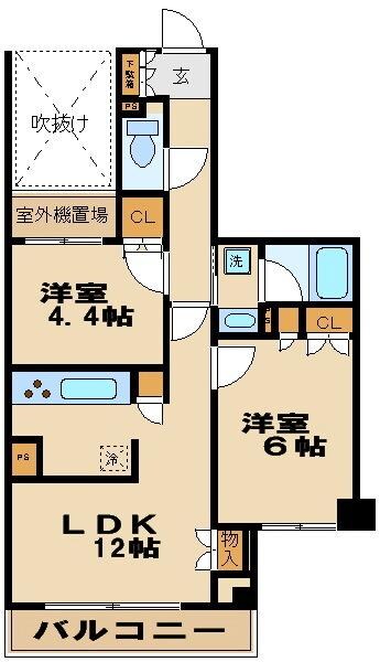 ピュアステージ千歳船橋の物件間取画像