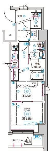 セジョリ高井戸IIの物件間取画像