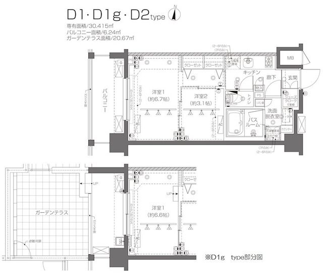 ZOOM新宿西落合の物件間取画像